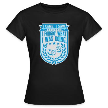 Je suis venu voir oublier - T-shirt Femme - noir - Devant - AI Model Female 172 dark (172cm)