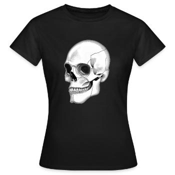 Skull Skull Side Graphic - T-shirt Femme - noir - Devant - AI Model Female 172 dark (172cm)