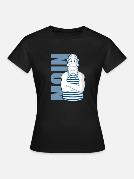 Moin Seemann - Frauen T-Shirt - Schwarz