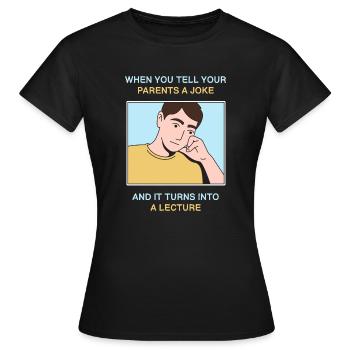 Parents Design für junge stolze Pinoys - Frauen T-Shirt - Schwarz - Vorne - AI Model Female 172 dark (172cm)