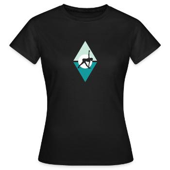 Mantra Yoga Barre - T-shirt Femme - noir - Devant - AI Model Female 172 dark (172cm)
