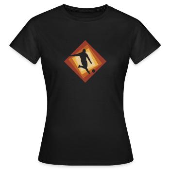Verteidiger Tormann Fussball - Frauen T-Shirt - Schwarz - Vorne - AI Model Female 172 dark (172cm)
