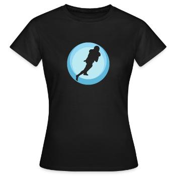 Quarterback Gridiron - Frauen T-Shirt - Schwarz - Vorne - AI Model Female 172 dark (172cm)