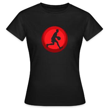 Basketball Basketballer Basketball - Frauen T-Shirt - Schwarz - Vorne - AI Model Female 172 dark (172cm)