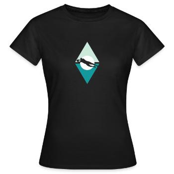 Fußball Torwart Tormann - Frauen T-Shirt - Schwarz - Vorne - AI Model Female 172 dark (172cm)