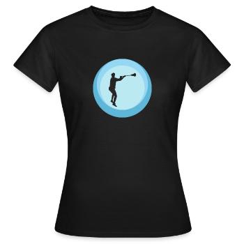 Crosse Lacrosse Sticks - T-shirt Femme - noir - Devant - AI Model Female 172 dark (172cm)