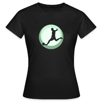 Soccer Soccer - Women's T-Shirt - black - Front - AI Model Female 172 dark (172cm)