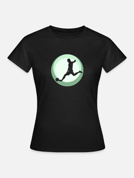 Fußball Kicken - Frauen T-Shirt - Schwarz