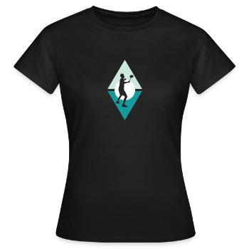 Badminton Smash Clair - T-shirt Femme - noir - Devant - AI Model Female 172 dark (172cm)
