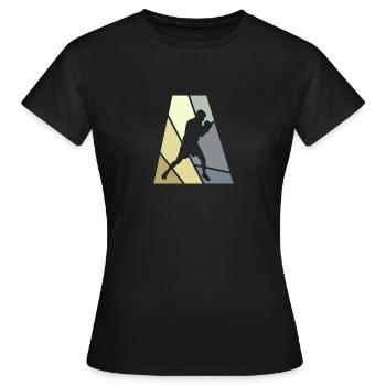 Boxe Boxe Gants de Boxe - T-shirt Femme - noir - Devant - AI Model Female 172 dark (172cm)