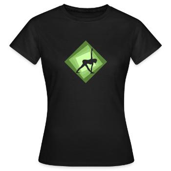 Mantra Yoga Yin - T-shirt Femme - noir - Devant - AI Model Female 172 dark (172cm)