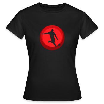 Soccer Defender Goalkeeper - Women's T-Shirt - black - Front - AI Model Female 172 dark (172cm)