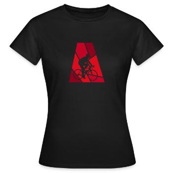 Cycling Cycling Route Cycling - Women's T-Shirt - black - Front - AI Model Female 172 dark (172cm)