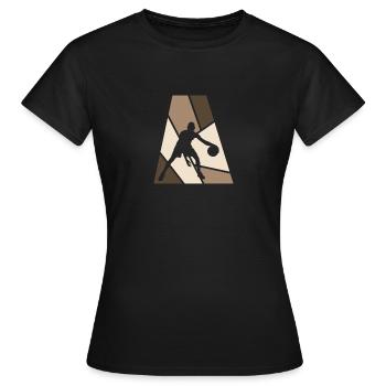 Basketball Player Hoop Hooping - Women's T-Shirt - black - Front - AI Model Female 172 dark (172cm)