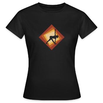 Vinyasa Power Meditation - Frauen T-Shirt - Schwarz - Vorne - AI Model Female 172 dark (172cm)