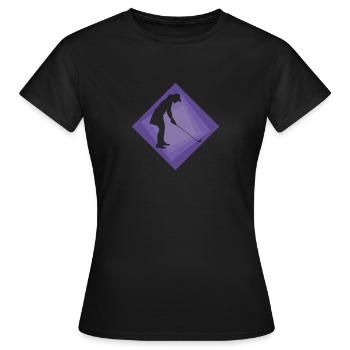 Chip Golfball - Frauen T-Shirt - Schwarz - Vorne - AI Model Female 172 dark (172cm)