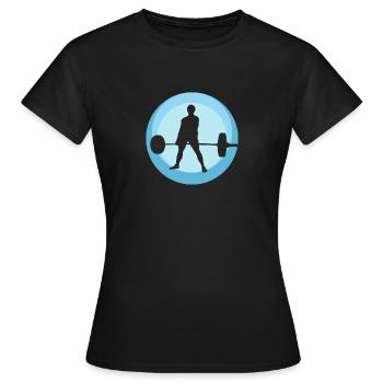 Bodybuilding Deadlift - Frauen T-Shirt - Schwarz - Vorne - AI Model Female 172 dark (172cm)