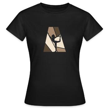 Vinyasa Barre Mantra - Frauen T-Shirt - Schwarz - Vorne - AI Model Female 172 dark (172cm)