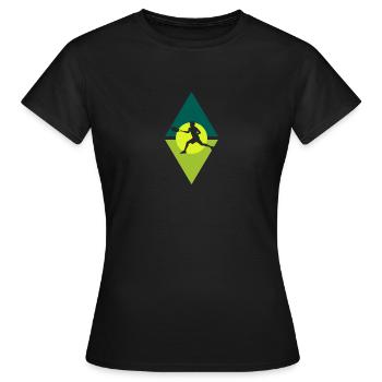 Tennis Raquette de tennis Raquette de tennis - T-shirt Femme - noir - Devant - AI Model Female 172 dark (172cm)