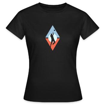 Volleyball Beachen Volleyballer - Frauen T-Shirt - Schwarz - Vorne - AI Model Female 172 dark (172cm)