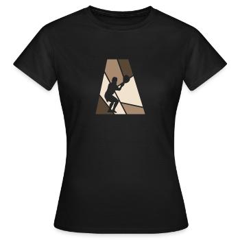 bâton de crosse au champ bâton de crosse - T-shirt Femme - noir - Devant - AI Model Female 172 dark (172cm)