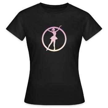 Ballerine, Danseuse de ballet, Danseuse de ballet - T-shirt Femme - noir - Devant - AI Model Female 172 dark (172cm)