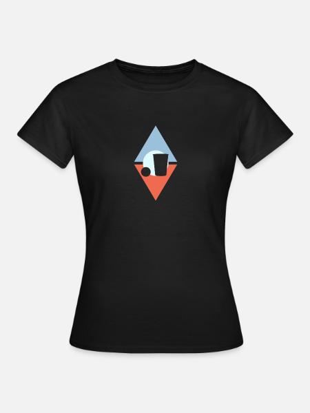 Beerpong Bierpong Bierflasche - Frauen T-Shirt - Schwarz