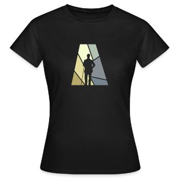 Billard Billardkugel Billard - Frauen T-Shirt - Schwarz - Vorne - AI Model Female 172 dark (172cm)
