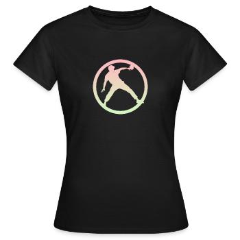 Raquette de tennis de table Tennis de table Tennis de table - T-shirt Femme - noir - Devant - AI Model Female 172 dark (172cm)