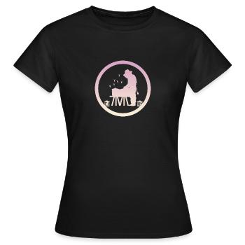 Nid d’abeille Nid d’abeille Nid d’abeille - T-shirt Femme - noir - Devant - AI Model Female 172 dark (172cm)