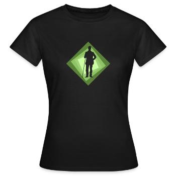 Billard Joueur De Billard Boule De Billard - T-shirt Femme - noir - Devant - AI Model Female 172 dark (172cm)