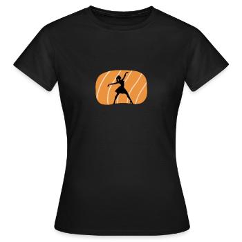 Ballett Tänzerin Oper Schwanensee - Frauen T-Shirt - Schwarz - Vorne - AI Model Female 172 dark (172cm)