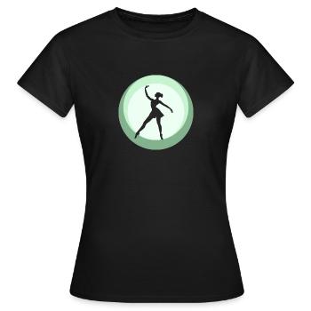 Ballet, Danseur, Danseur de ballet, Opéra - T-shirt Femme - noir - Devant - AI Model Female 172 dark (172cm)