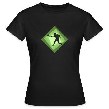 Pickleball Pickleball Jeu De Tennis - T-shirt Femme - noir - Devant - AI Model Female 172 dark (172cm)