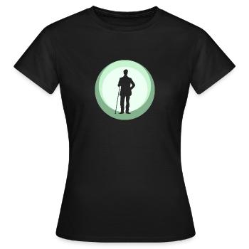 Joueur de billard Billard Boule de billard - T-shirt Femme - noir - Devant - AI Model Female 172 dark (172cm)