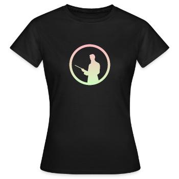Billardspielerin Billardspieler Billardkugel - Frauen T-Shirt - Schwarz - Vorne - AI Model Female 172 dark (172cm)