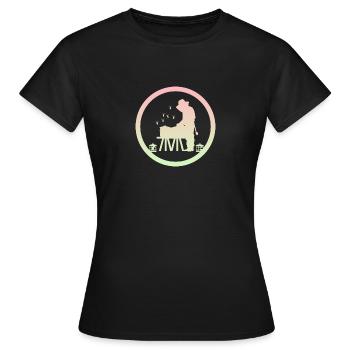 Abeilles Nid d’abeille Abeille - T-shirt Femme - noir - Devant - AI Model Female 172 dark (172cm)