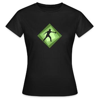 Tennis de table, balle de tennis de table, tennis de table - T-shirt Femme - noir - Devant - AI Model Female 172 dark (172cm)