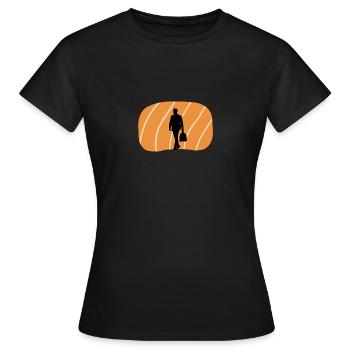 Banque Banquier de la Bourse - T-shirt Femme - noir - Devant - AI Model Female 172 dark (172cm)
