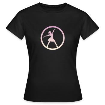 Ballerina Ballett Oper - Frauen T-Shirt - Schwarz - Vorne - AI Model Female 172 dark (172cm)