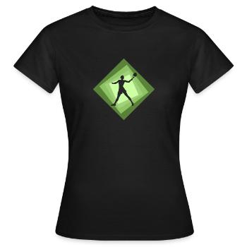 Tennis de plage Ballon de plage Tennis de plage - T-shirt Femme - noir - Devant - AI Model Female 172 dark (172cm)