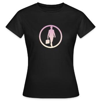 Banques d’affaires Banques - T-shirt Femme - noir - Devant - AI Model Female 172 dark (172cm)