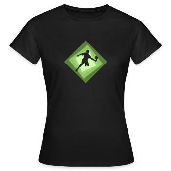 Pickleball Ballsport Ballsport - Frauen T-Shirt - Schwarz - Vorne - AI Model Female 172 dark (172cm)