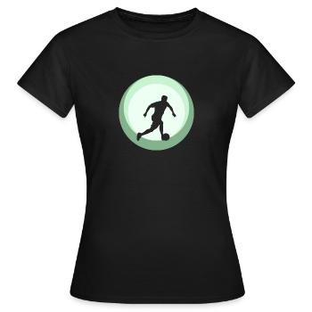 Beachball Beachball Strandfußball - Frauen T-Shirt - Schwarz - Vorne - AI Model Female 172 dark (172cm)
