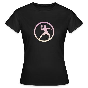 Raquettes de tennis de table Raquettes de tennis de table - T-shirt Femme - noir - Devant - AI Model Female 172 dark (172cm)
