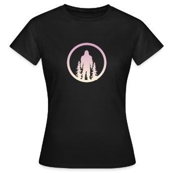 Big foot Bigfoot Lochness Bigfoot - T-shirt Femme - noir - Devant - AI Model Female 172 dark (172cm)