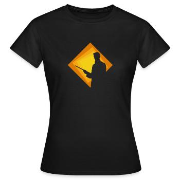 Boule de billard Billard Joueur de billard - T-shirt Femme - noir - Devant - AI Model Female 172 dark (172cm)