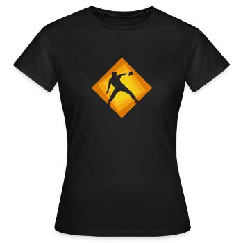 Table tennis, table tennis ball, table tennis player - Women's T-Shirt - black - Front - AI Model Female 172 dark (172cm)