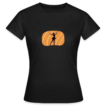Ballett Tänzerin Schwanensee Oper - Frauen T-Shirt - Schwarz - Vorne - AI Model Female 172 dark (172cm)