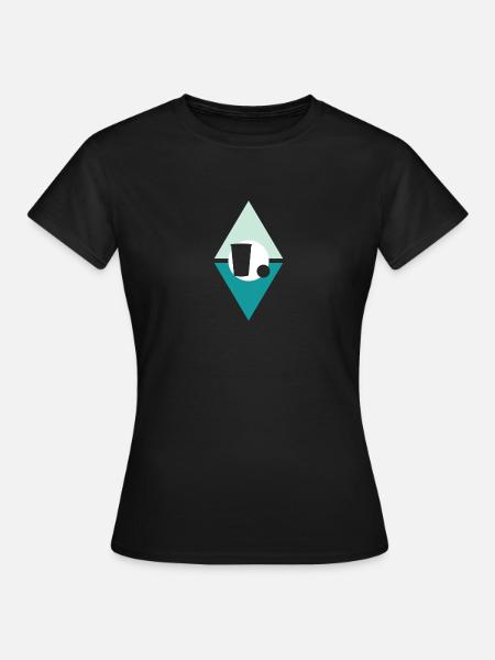 Beerpong Bier Bierflasche - Frauen T-Shirt - Schwarz